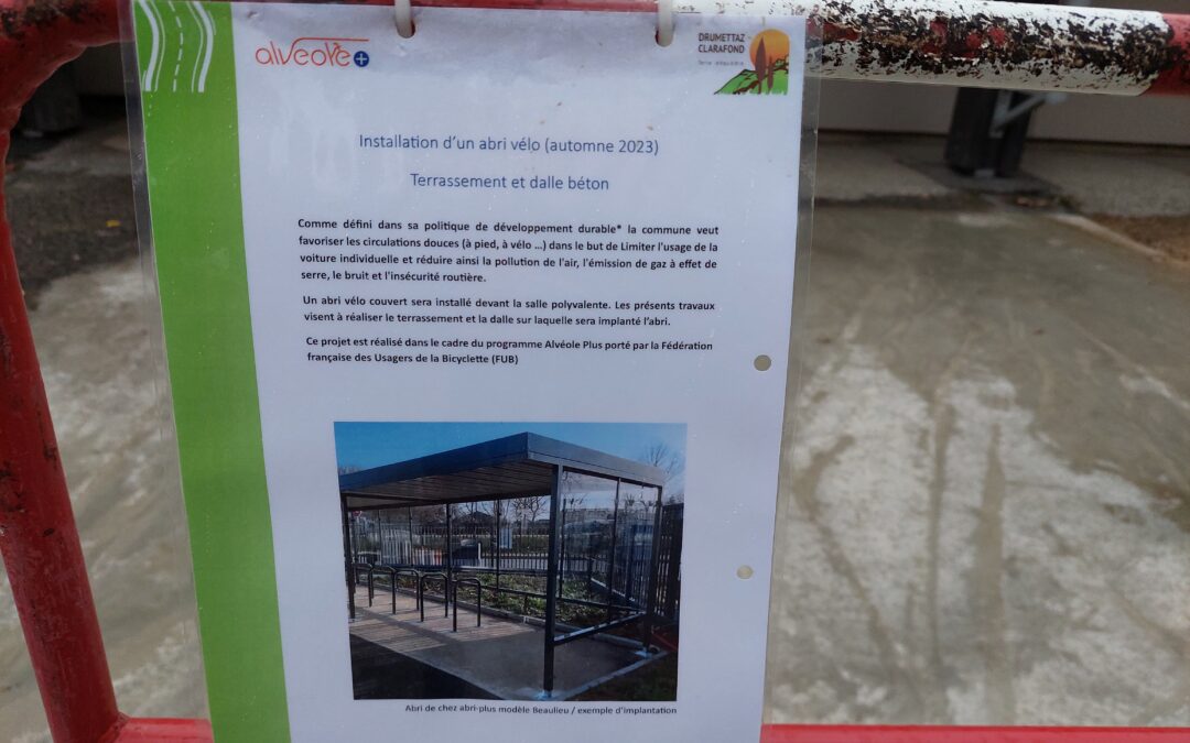 Abri vélo couvert