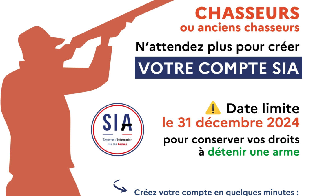 Déclarez vos armes